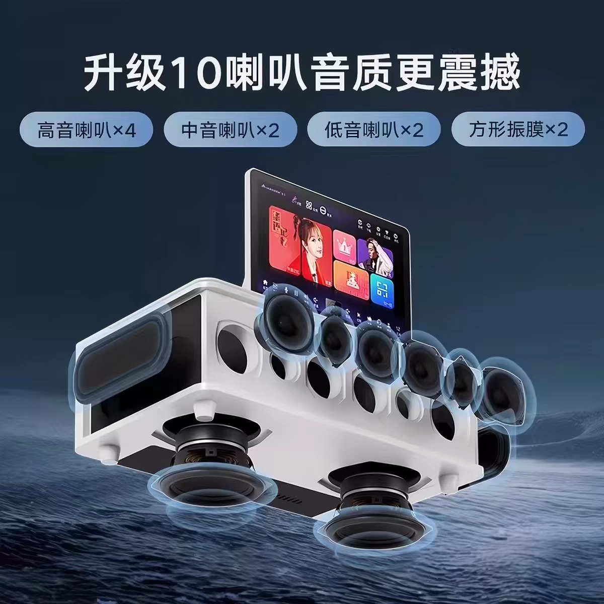 十單元一體式點歌音響機喇叭結構展示